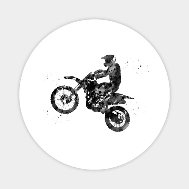 Motocross Dirt Bike Magnet by erzebeth